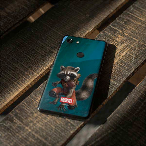 Marvel Rocket and Baby Groot Cosmic Bond Google Pixel 3 XL Skin